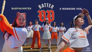 KPOP IN PUBLIC  RUSSIA BABYMONSTER  BATTER UP 5 MEMBERS VER  DANCE COVER BY YANWAY [upl. by Sollars821]