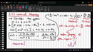 20242025 Autumn  System Dynamic  Les 42  Natural and Damped Frequency [upl. by Namlaz]