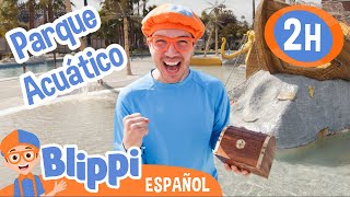 Blippi explora un parque acuático  Aprende con Blippi  Videos educativos para niños [upl. by Elletse]