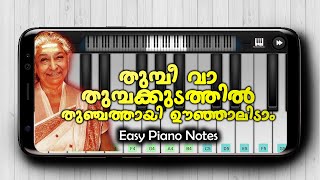 Thumbi Va Thumbakkudathil  Evergreen Malayalam Song  PIANO NOTES  S Janaki  Perfect Piano [upl. by Perren]