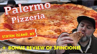 Pizza review PALERMO PIZZERIA including SFINCIONE Staten Island NY [upl. by Dayiz]