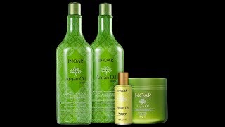 Resenha Kit Inoar Argan Oil E Como Batizo Com Gelatina Incolor E Violeta Genciana [upl. by Alverson405]