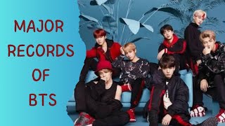 Major Records and Achievements of BTS bts btsworld bangtantv btsforever btsarmy [upl. by Ecaroh759]