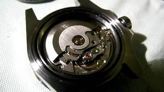 ETA28242 movement in a ROLEX Submariner shaped case [upl. by Llirpa]