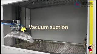 Vertical Oven of Automotive Robotic Spray Painting Line [upl. by Odnalo624]