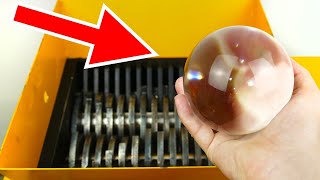 GLASS BALL VS SHREDDING MACHINE [upl. by Harneen]