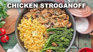 Skillet Chicken Stroganoff  The Weeknight Recipe You Need [upl. by Stace]