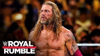 Edge returns at Royal Rumble and delivers vicious Spears Royal Rumble 2020 WWE Network Exclusive [upl. by Fosdick]