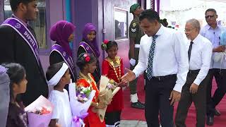 The Vice President visits Hithadhoo School in Addu City [upl. by Ynnaj]