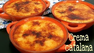 Crema catalana  Receta fácil  Mi tarta preferida [upl. by Wandie]