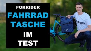 3in1 Fahrradtasche im Test von Forrider mit Rucksackfunktion  Gepäckträgertasche für das Fahrrad [upl. by Ihtac905]