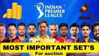 MOST IMPORTANT SETS FOR IPL AUCTION 2025 cricket ipl iplauction [upl. by Kip289]