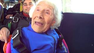 Skydiving Gone Bad  Grandma Falls Out of Tandem Harness [upl. by Bearnard]