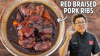 MeltinYourMouth Red Braised Pork Ribs Recipe [upl. by Dillie]