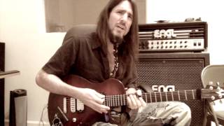 Bumblefoot recording lead guitars to song Women Rule the World [upl. by Ivana169]