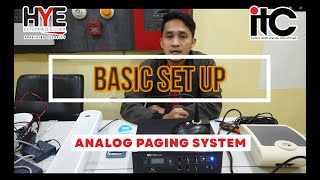 ITC Analog Paging System Basic SetUp [upl. by Nosyerg]