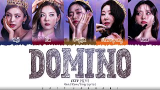 ITZY 있지  DOMINO Lyrics Color CodedHanRomEng [upl. by Lorrimer591]