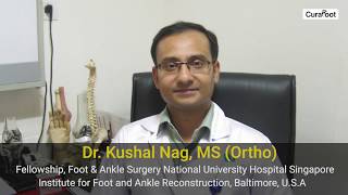 Plantar Fasciitis Causes amp Treatment by Dr Kushal Nag  CuraFootin [upl. by Anaeel]