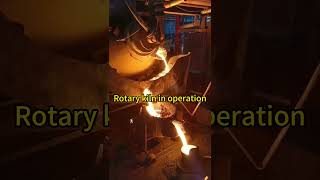 Rotary kiln in operation [upl. by Joellyn]