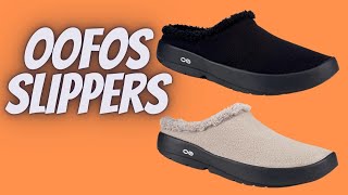 OOFOS Mens OOcoozie Mule Slipper Shoe [upl. by Ilojne]