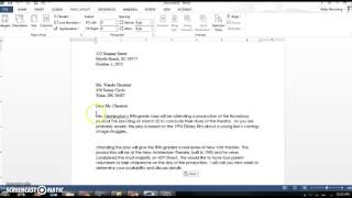 How to Setup Business Letters [upl. by Tratner]