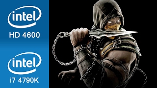 Mortal Kombat X Gameplay Intel HD 4600 [upl. by Llesram]