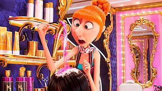 Despicable Me 4  Lucy Haircut Scene Recap [upl. by Esela342]