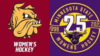 UMD 4 Minnesota State 1 Women’s Hockey Goal Highlights Nov 124 [upl. by Atinaw]