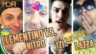 SFIDA CLEMENTINO VS IZI CON ERNIA RKOMI LAZZA NITRO E LA RAGAZZA [upl. by Lodhia]