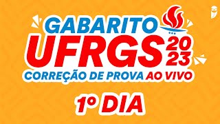 Gabarito UFRGS 2023 – Correção de prova AO VIVO  Dia 1 [upl. by Furey]