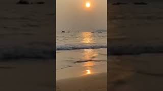 Sunset view at bogmalo beach 🏖️viralshort NusratAmirVlogs [upl. by Anekam293]