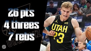 Lauri Markkanen 26 pts 4 threes 7 rebs vs Mavericks 2024 Preseason [upl. by Calandra]