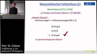 Praktische Philosophie 2a Metaethik  SeinSollenFehlschluss vs naturalistischer Fehlschluss [upl. by Aidyl]