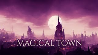 Magical Town Ambience and Music  peaceful evening in a small town with fantasy music ambientmusic [upl. by Merow668]