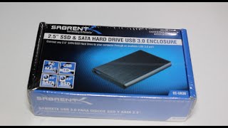 Sabrent SSD amp SATA HARD DRIVE ENCLOSURE  Unboxing [upl. by Weissmann]