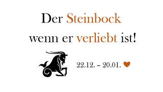 Sternzeichen Steinbock wenn er verliebt ist Partnerhoroskop [upl. by Trixie681]