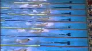 1988 Olympic Mens 100m Backstroke final Daichi Suzukiwmv [upl. by Anayit]