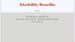 Social Security Disability Benefits Webinar [upl. by Fredenburg693]