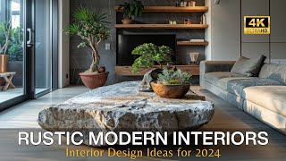 Interior Design Ideas for 2024 Transform Your Living Space with Rustic Modern Interior Decor Guide [upl. by Aihcrop]