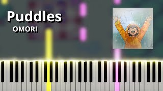 Puddles  OMORI OST Piano Tutorial [upl. by Ardine74]