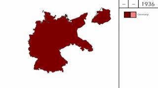 Territorial expansion of Nazi Germany 1933  1939 [upl. by Aliak537]