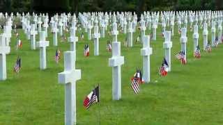 Le Cimetière et le Mémorial Américains de Normandie [upl. by Rowen634]