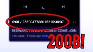 This Video Is 200 BILLION Years Long HOW [upl. by Mehalek]