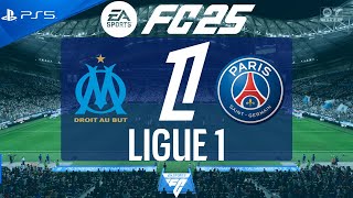 FC 25 Marseille vs PSG  Ligue 1 202425  PS5 [upl. by Eerrehs]