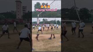 Volleyball Playing at Naraj Cuttack 🔥 Firemen playing  Firefighter  Trending  Viral Shorts [upl. by Idelia]