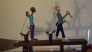 Orinoco River Boatmen AutomatonWhirligig by Carlos Zapata [upl. by Eramal]