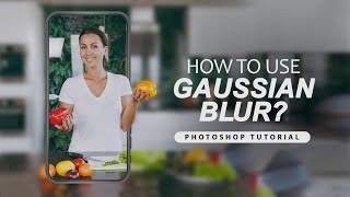 How to use Gaussian blur in Photoshop  Use of Gaussian blur  Design with Gaussian Blur [upl. by Georgie]