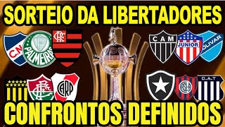 SORTEIO DAS OITAVAS DE FINAIS DA LIBERTADORES 2024 OITAVAS DE FINAIS  CONFRONTOS DEFINIDOSCONFIRA [upl. by Houser]