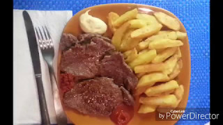 Recette des steak frites [upl. by Ambrosio]