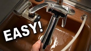 How to Replace a Kitchen Sink Spray Nozzle [upl. by Hardej]